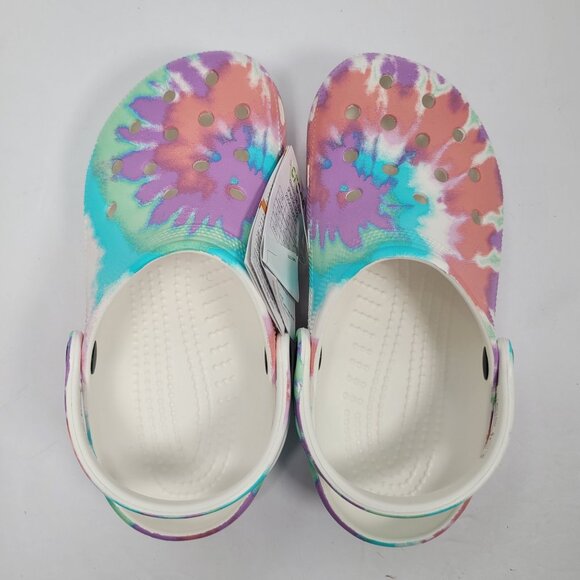 Crocs Classic Tie-Dye Women's Graphic Clogs US Size 6 NWT - Picture 5 of 8